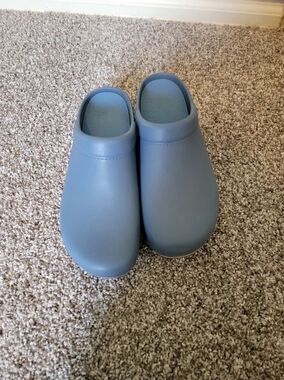Dansko Light Blue Slip-On Clog Shoes